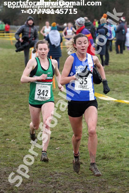 Senior womens Northern Cross Country Champs., Camp Hill Estate, Kirklington.  Photo: David T. Hewitson/Sports for All Pics